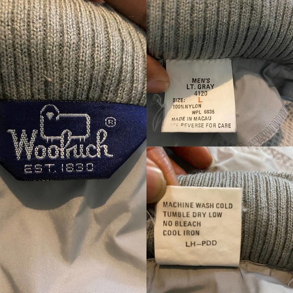 Vintage Woolrich Jacket Windbreaker Men Size L - Picture 8 of 9